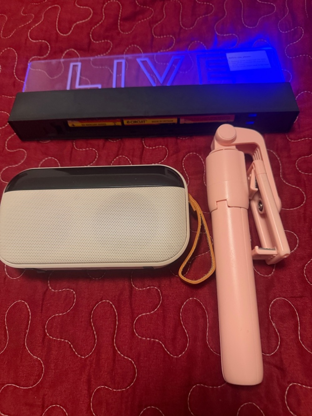 Bundle Selfie Stick Speaker Neon Sign - Picture 3 of 5